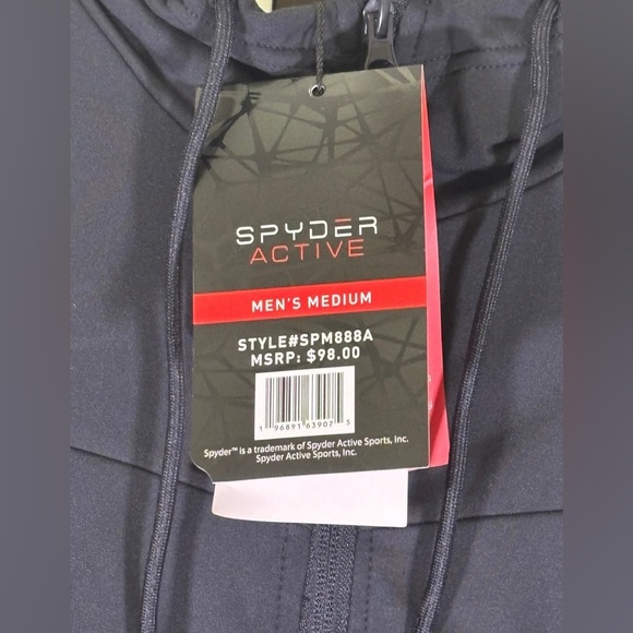 Black Spyder Activewear Hoodie - NWT - Picture 4 of 4